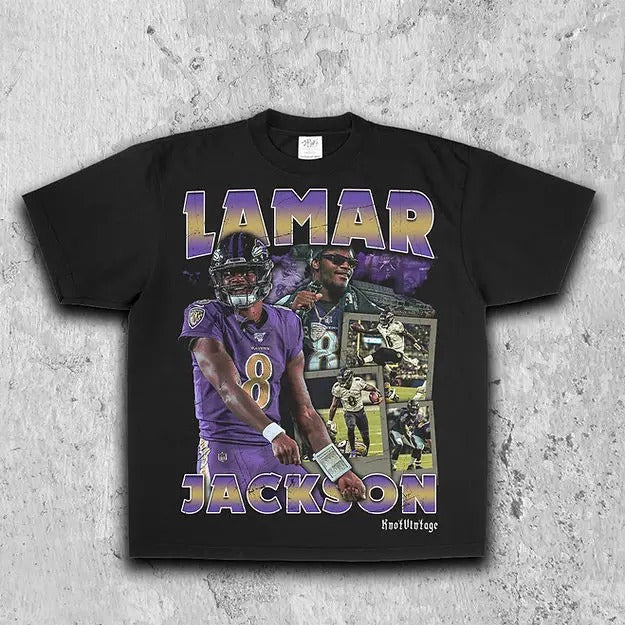 Lamar Jackson Vintage Fan T-Shirts, Hoodie, Sweatshirt - T-Shirt, Sweatshirt, Hoodie