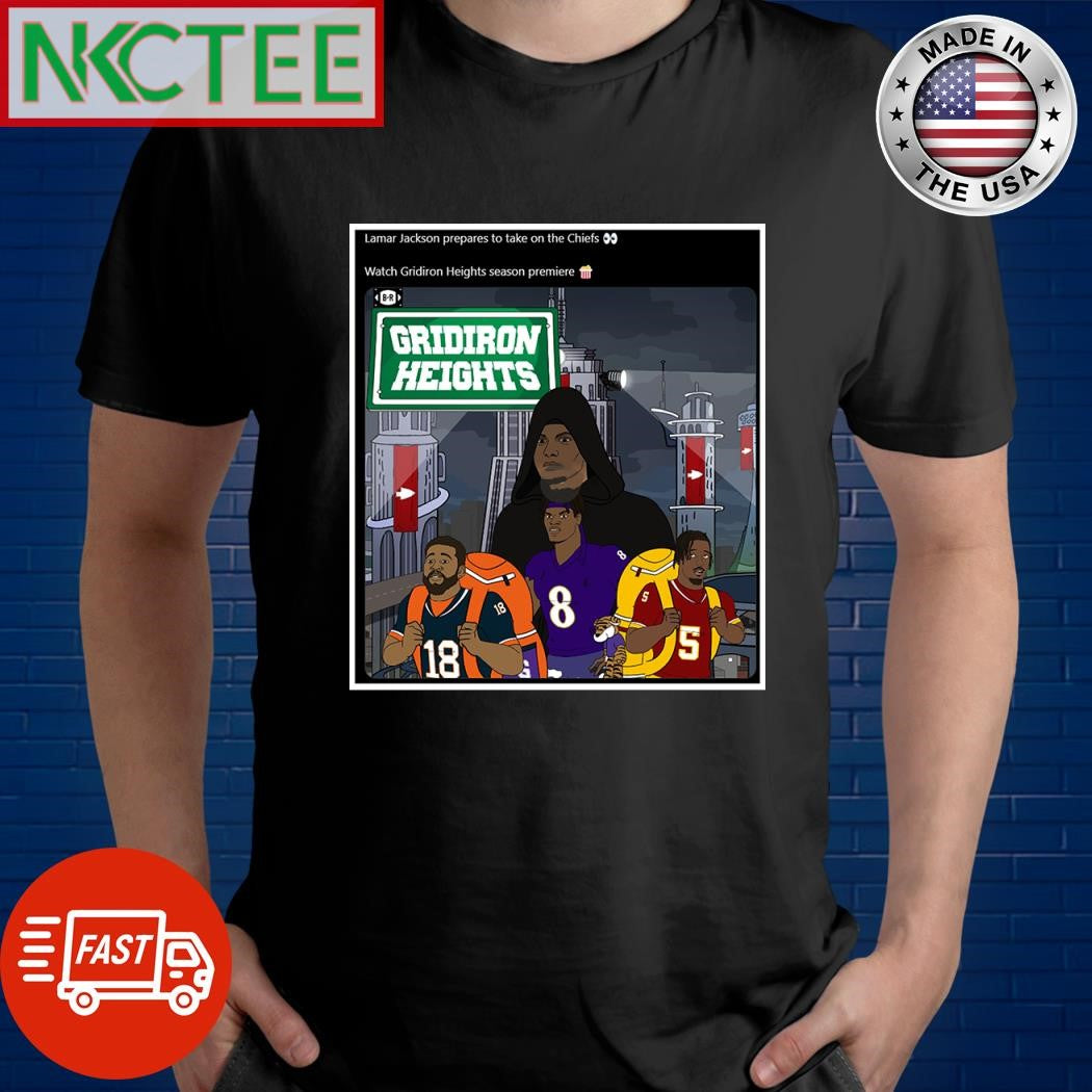 Lamar Jackson prepares to take on the Chiefs shirt Unisex T-shirt, Sweatshirt, Hoodie, Long Sleeve Tee - T-Shirt, Sweatshirt, Hoodie