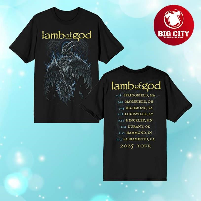 Lamb Of God Hbb Electric Admat Itin Two Sided Shirt Unisex T-shirt, Sweatshirt, Hoodie, Long Sleeve Tee - T-Shirt, Sweatshirt, Hoodie