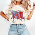 Land Free American Flag 4th July Memorial Day Shirt Girly USA Independence Day Vintage America 1776 T-Shirts, Hoodie, Sweatshirt - T-Shirt, Sweatshirt, Hoodie
