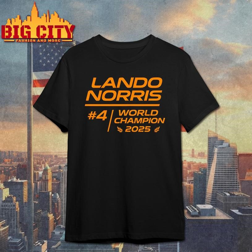 Lando Norris 2025 World Champion F1 Shirt Unisex T-shirt, Sweatshirt, Hoodie, Long Sleeve Tee - T-Shirt, Sweatshirt, Hoodie