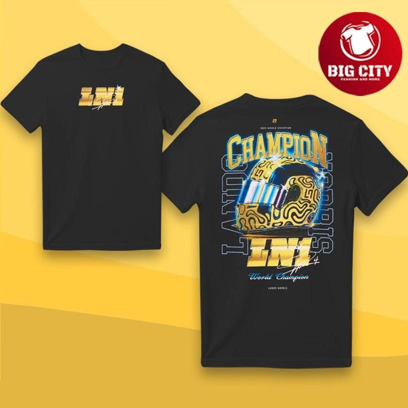 Lando Norris Championship Boxy Two Sided Shirt Unisex T-shirt, Sweatshirt, Hoodie, Long Sleeve Tee - T-Shirt, Sweatshirt, Hoodie