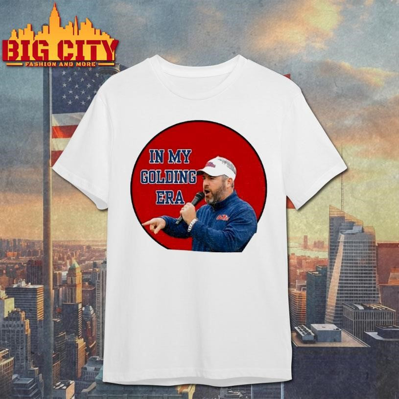 Lane Kiffin Ole Miss Football Playoff Gameday Buttons In My Golding Era Shirt Unisex T-shirt, Sweatshirt, Hoodie, Long Sleeve Tee - T-Shirt, Sweatshirt, Hoodie