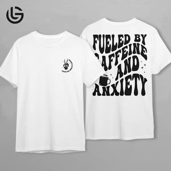 Latarshia Grant Store Fueled Caffeine Anxiety Everyday Top Womenswear T-Shirts, Hoodie, Sweatshirt - T-Shirt, Sweatshirt, Hoodie