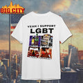 Lean Gamble Beer Titties Yeah I Support Lgbt Graphic Shirt Unisex T-shirt, Sweatshirt, Hoodie, Long Sleeve Tee - T-Shirt, Sweatshirt, Hoodie