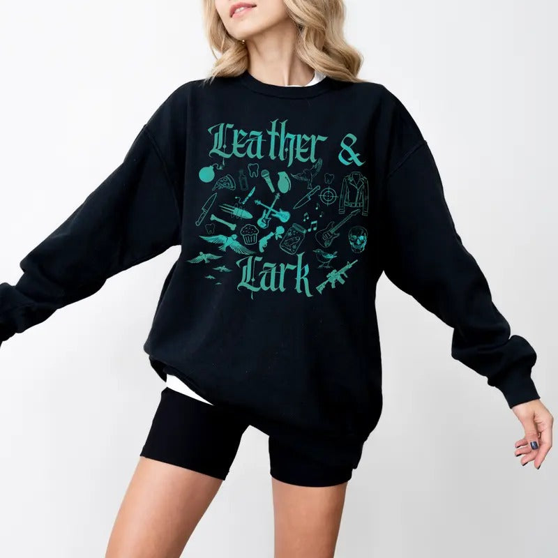 Leather Lark 1 Sided Butcher Blackbird Dark Romance Morally Grey Romantasy Bookish Booktok Smut Shirt T-Shirts, Hoodie, Sweatshirt - T-Shirt, Sweatshirt, Hoodie