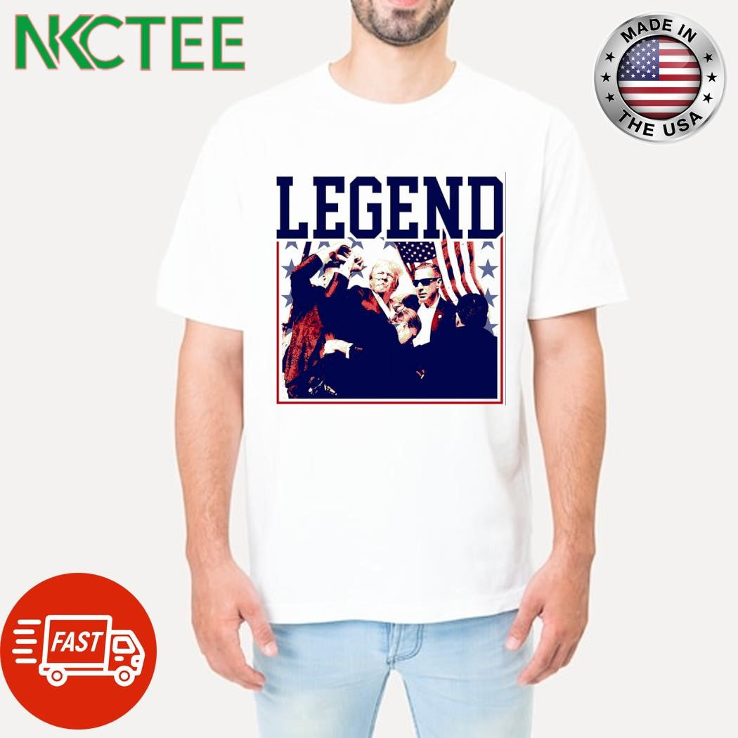 Legend Attempted assassination of Donald Trump shirt Unisex T-shirt, Sweatshirt, Hoodie, Long Sleeve Tee - T-Shirt, Sweatshirt, Hoodie