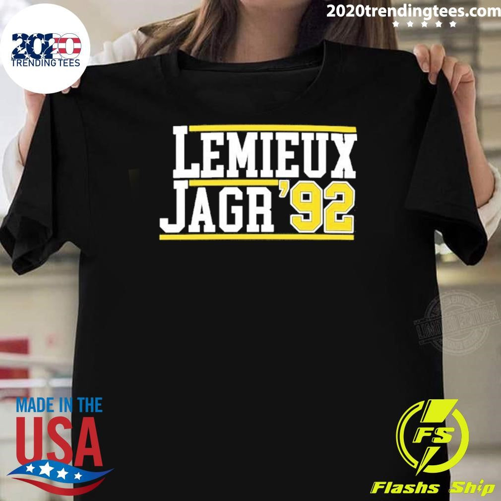 Lemieux Jagr 92 Shirt Unisex T-shirt, Sweatshirt, Hoodie, Long Sleeve Tee - T-Shirt, Sweatshirt, Hoodie