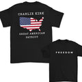 Lengends Never Die Charlie Kirk Freedom True Patriot 2 Sided Cotton Menswear Womenswear T-Shirts, Hoodie, Sweatshirt - T-Shirt, Sweatshirt, Hoodie