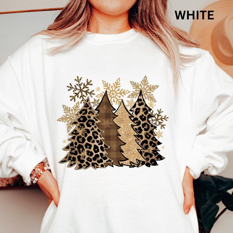 Leopard Tree Winter Cotton Polyester Comfort Womenswear Comfortable T-Shirts, Hoodie, Sweatshirt - T-Shirt, Sweatshirt, Hoodie