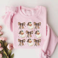 Leopard Coquette Coquette Bow Leopard Santa Shirt Santa Claus Leopard Bow Shirt Santa Retro Winter Shirt Xmas Shirt T-Shirts, Hoodie, Sweatshirt - T-Shirt, Sweatshirt, Hoodie