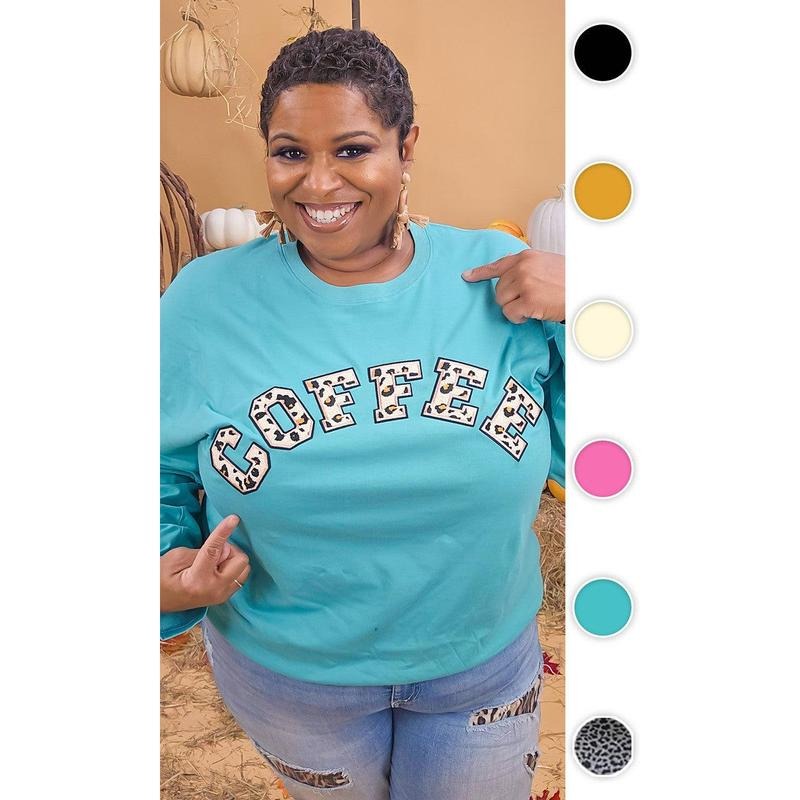 Leopard Ideal Chenille Coffee Boyfriend Long Sleeve T-Shirts, Hoodie, Sweatshirt - T-Shirt, Sweatshirt, Hoodie