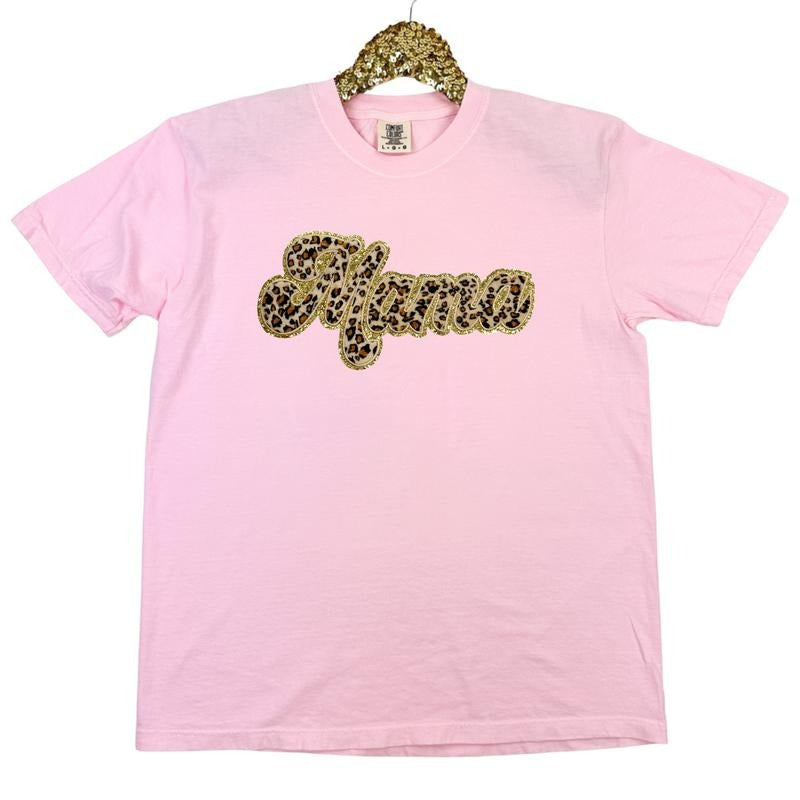 Leopard Mama Chenille Patch Comfort Colors T-Shirts, Hoodie, Sweatshirt - T-Shirt, Sweatshirt, Hoodie