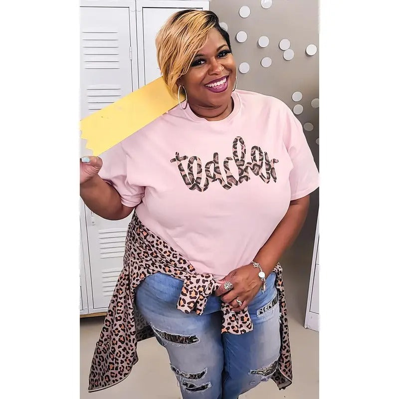 Leopard Script Teacher T-Shirts, Hoodie, Sweatshirt - T-Shirt, Sweatshirt, Hoodie