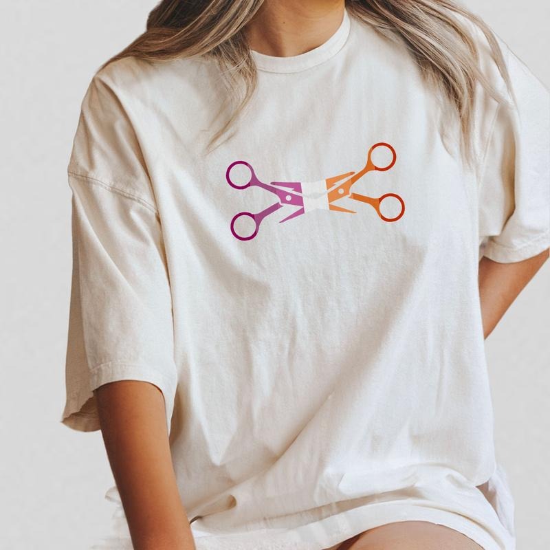 Lesbian Pride Shirt Scissors Comfort Shirt Soft Fabric Short Sleeve LGBTQ Trans Rights Top LGBTQ Progress Pride Shirt LGBTQ Ally Shirt Lesbian Gay Pride You Belong Funny Queer Top T-Shirts, Hoodie, Sweatshirt - T-Shirt, Sweatshirt, Hoodie