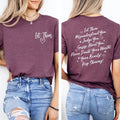 Let Them Comfort Colors Shirt Let Them Front Back Printed Shirt Positive Saying Shirt Mental Health Shirt Self Worth Inspirational Quotes Womenswear T-Shirts, Hoodie, Sweatshirt - T-Shirt, Sweatshirt, Hoodie