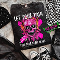 Let Your Pain Fuel Your Rebel Heart Mineral Wash Punk Alt Grunge Goth Skeleton Casual Casual Vintage Cotton T-Shirts, Hoodie, Sweatshirt - T-Shirt, Sweatshirt, Hoodie