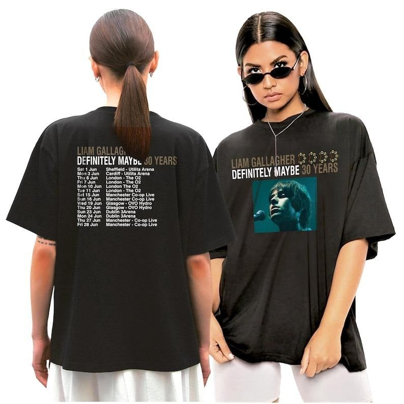 Liam Gallagher Definitely Maybe 2024 Tour T-Shirts, Hoodie, Sweatshirt - T-Shirt, Sweatshirt, Hoodie