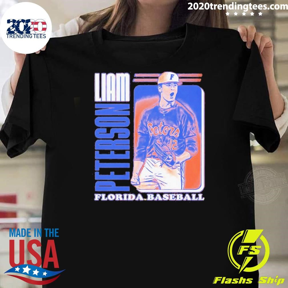 Liam Peterson Florida Gators Baseball Player Vintage Shirt Unisex T-shirt, Sweatshirt, Hoodie, Long Sleeve Tee - T-Shirt, Sweatshirt, Hoodie