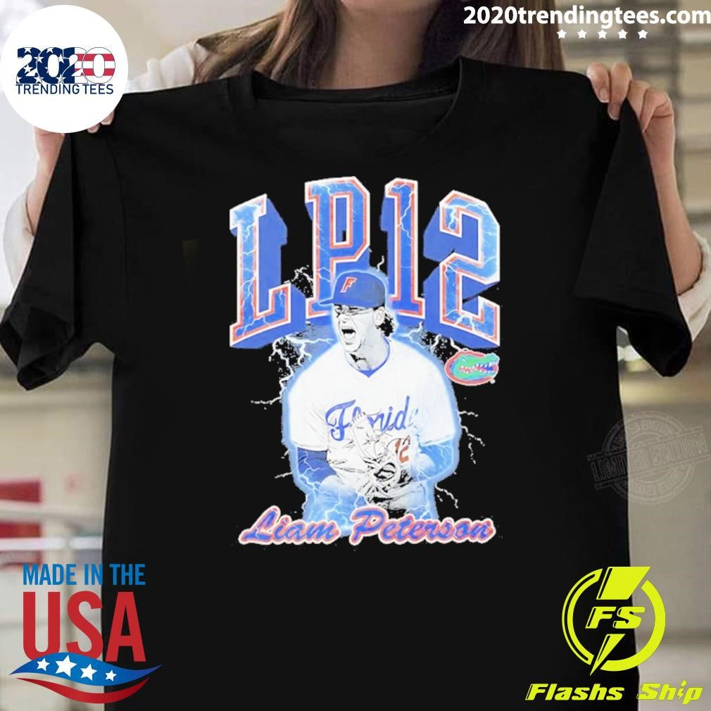 Liam Peterson Lp12 Florida Gators Baseball Graphic Shirt Unisex T-shirt, Sweatshirt, Hoodie, Long Sleeve Tee - T-Shirt, Sweatshirt, Hoodie