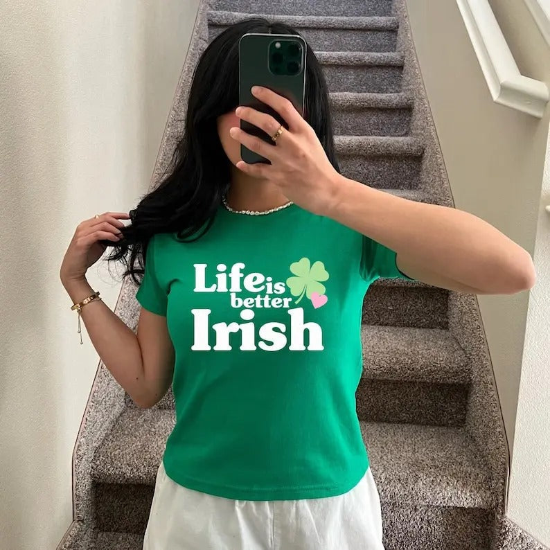 Life Is Better Irish St Patrick'S Day Baby Vintage Inspired St. Patty'S Day Baby Pinterest St Paddy T-Shirts, Hoodie, Sweatshirt - T-Shirt, Sweatshirt, Hoodie