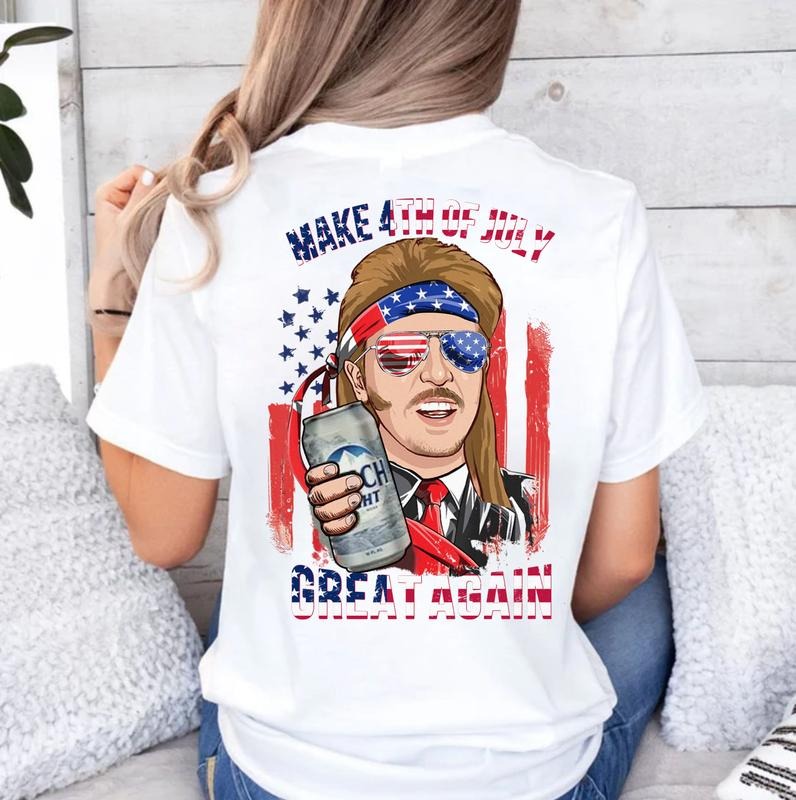 Light Make 4th July Great Again Shirt T-Shirts, Hoodie, Sweatshirt - T-Shirt, Sweatshirt, Hoodie