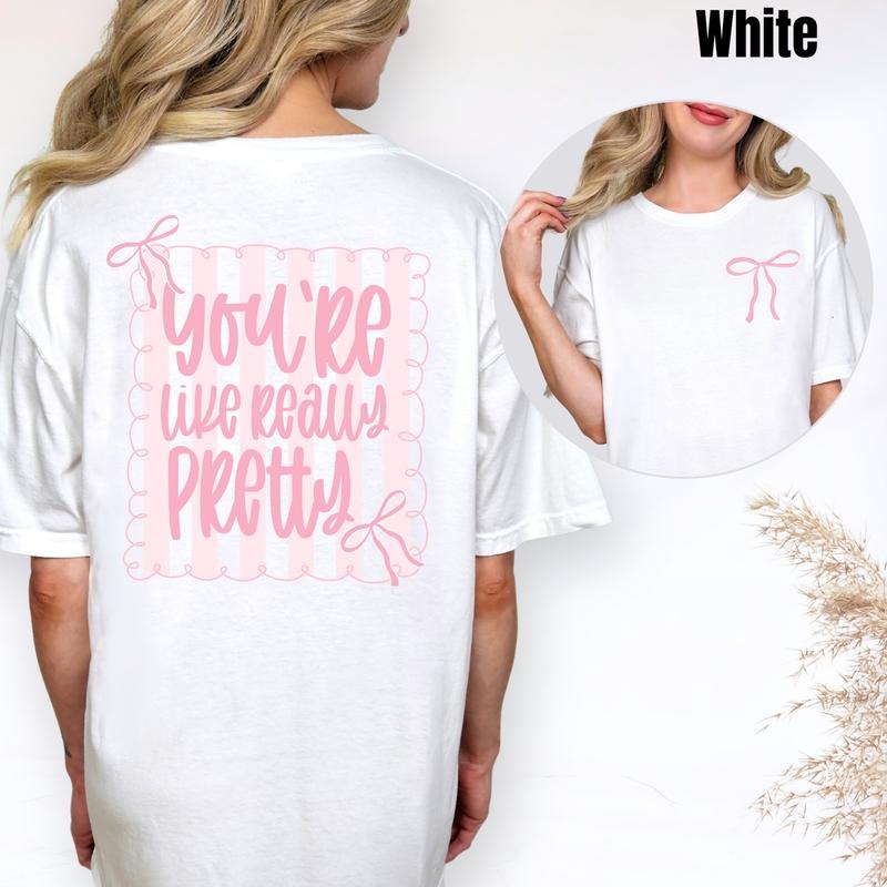 Like Really Pretty Coquette Comfort Colors 'NLB' T-Shirts, Hoodie, Sweatshirt - T-Shirt, Sweatshirt, Hoodie