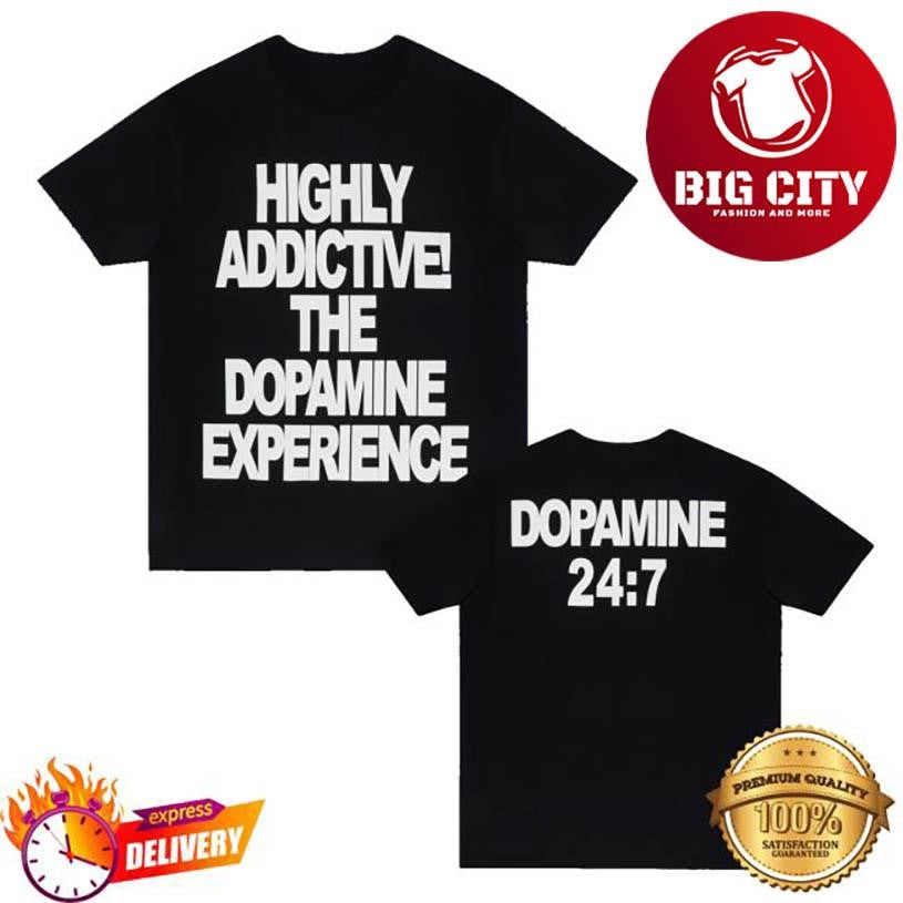 Lil Tecca Dopamine 24 7 Two Sided Shirt Unisex T-shirt, Sweatshirt, Hoodie, Long Sleeve Tee - T-Shirt, Sweatshirt, Hoodie