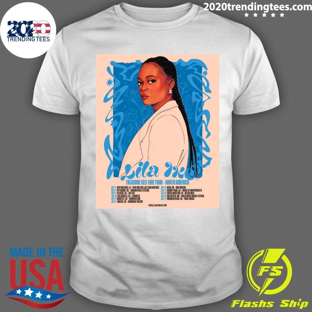 Lila Ike Treasure Self Love Tour North America Shirt Unisex T-shirt, Sweatshirt, Hoodie, Long Sleeve Tee - T-Shirt, Sweatshirt, Hoodie