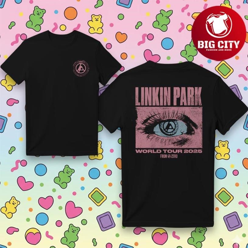 Linkin Park World Tour 2025 Two Sided Shirt Unisex T-shirt, Sweatshirt, Hoodie, Long Sleeve Tee - T-Shirt, Sweatshirt, Hoodie