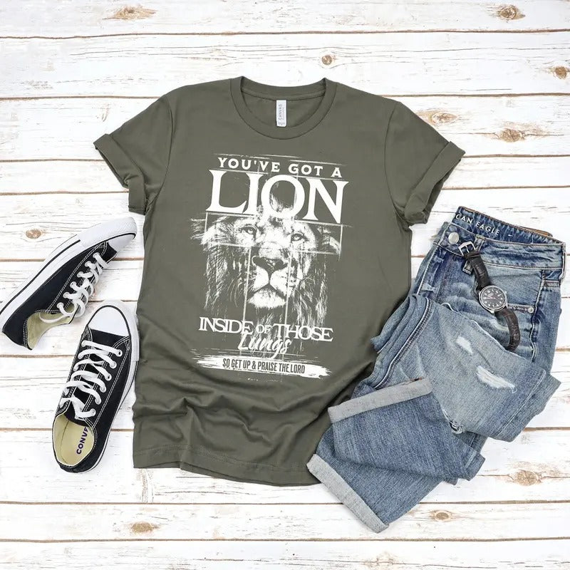 Lion Jesus Praise Lord Shirt Worship Shirt Praise Shirt Christian Religious Shirts Cotton Menswear T-Shirts, Hoodie, Sweatshirt - T-Shirt, Sweatshirt, Hoodie