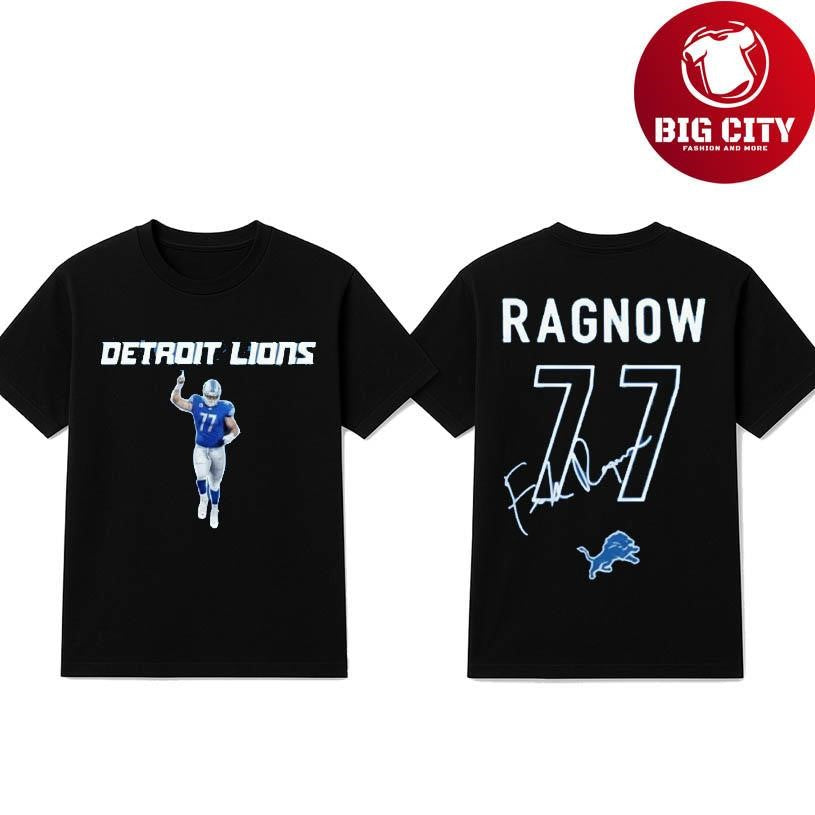 Lions Frank Ragnow Is Back Two Sided Shirt Unisex T-shirt, Sweatshirt, Hoodie, Long Sleeve Tee - T-Shirt, Sweatshirt, Hoodie