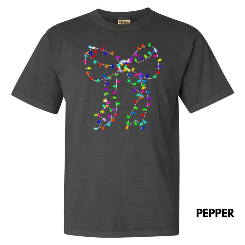 Lit Bulb Bow Comfort Colors 'NLB' T-Shirts, Hoodie, Sweatshirt - T-Shirt, Sweatshirt, Hoodie