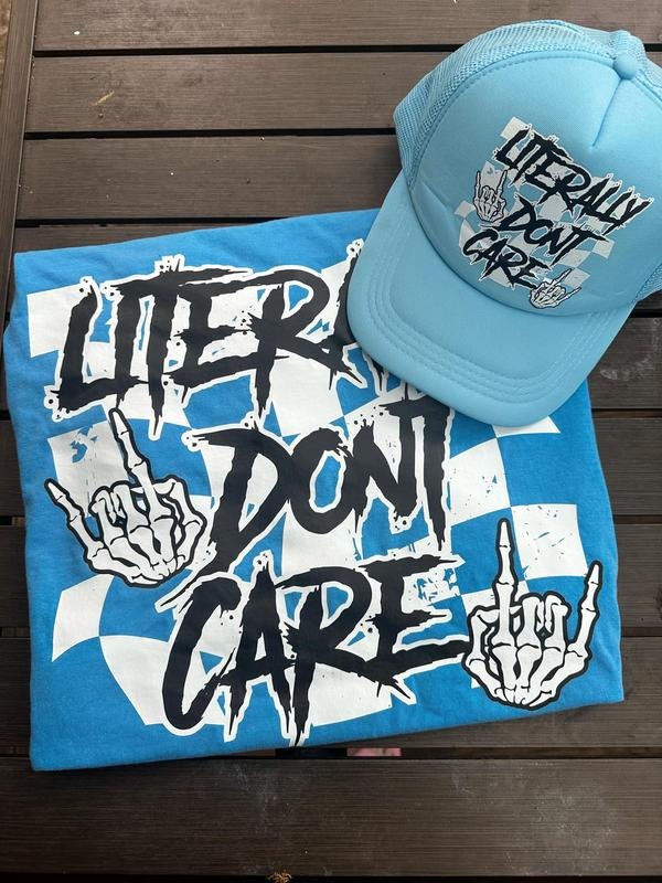 Literally Don'T Care CC Alt Comfy Short Sleeve Summer Shirts Vintage T-Shirts, Hoodie, Sweatshirt - T-Shirt, Sweatshirt, Hoodie