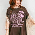 Live Laugh Lesbian Funny Lesbian Shirt Retro Lesbian Shirt Wlw Sapphic Shirt Queer Owned Shops Femme Butch Dyke T-Shirts, Hoodie, Sweatshirt - T-Shirt, Sweatshirt, Hoodie