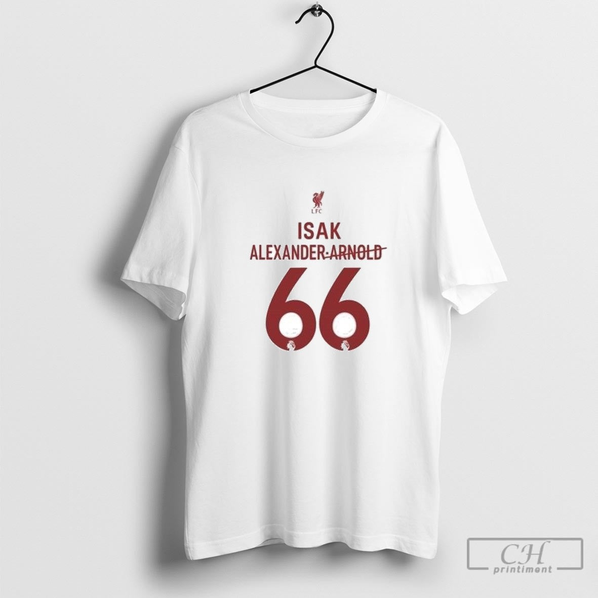 Liverpool Isak 66 Jersey Premier League Football Shirt Sweater Unisex T-shirt, Sweatshirt, Hoodie, Long Sleeve Tee - T-Shirt, Sweatshirt, Hoodie