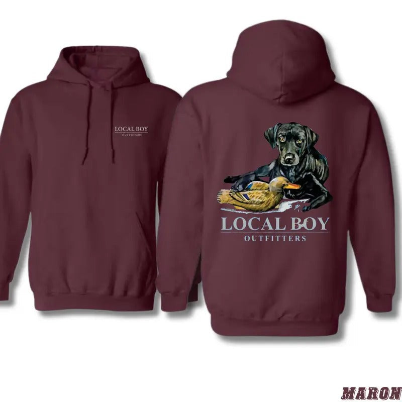 Local Boy Outfitters Duck Hunting Classic Retriever Duck Outdoor Enthusiasts Nature Lovers Casual T-Shirts, Hoodie, Sweatshirt - T-Shirt, Sweatshirt, Hoodie