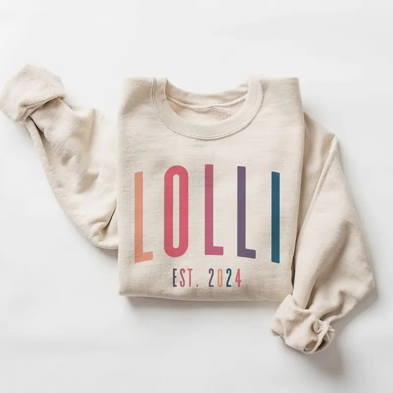 Lolli Lolli Ombre EST Date New Lolli Womenswear T-Shirts, Hoodie, Sweatshirt - T-Shirt, Sweatshirt, Hoodie