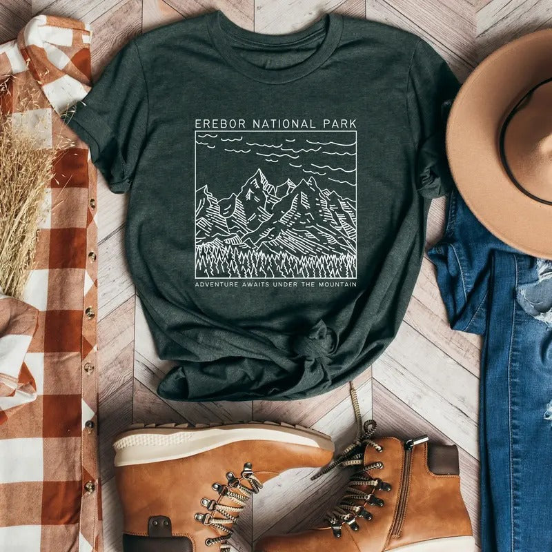 Lonely Mountain Comfort Colors Shirt Erebor National Park Lotr Second Breakfast Womenswear Literary Shirt Bookish T-Shirts, Hoodie, Sweatshirt - T-Shirt, Sweatshirt, Hoodie