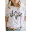 Longhorn Skull Western Desert Scene Casual Outdoor T-Shirts, Hoodie, Sweatshirt - T-Shirt, Sweatshirt, Hoodie