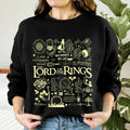 Lord Rings Iconic Symbols Shirt LOTR Book Shirt Fantasy Reading Book Shirt Bookish Bookworms T-Shirts, Hoodie, Sweatshirt - T-Shirt, Sweatshirt, Hoodie