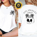Los Angeles California Halloween Skeleton Shirt Back Front Los Angeles California Trip Los Angeles California Halloween Skull T-Shirts, Hoodie, Sweatshirt - T-Shirt, Sweatshirt, Hoodie
