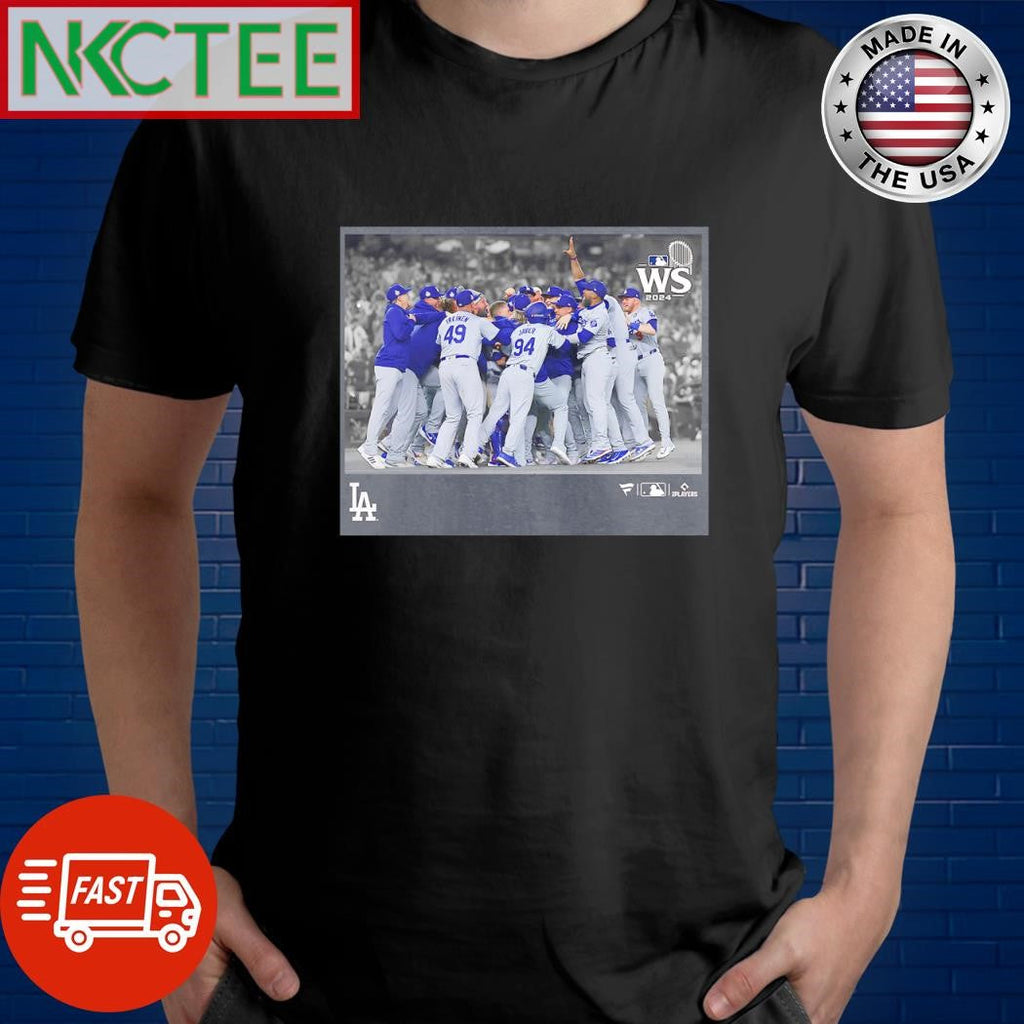 Los Angeles Dodgers 2024 World Series Champions MLB Postseason Moments photo shirt Unisex T-shirt, Sweatshirt, Hoodie, Long Sleeve Tee - T-Shirt, Sweatshirt, Hoodie