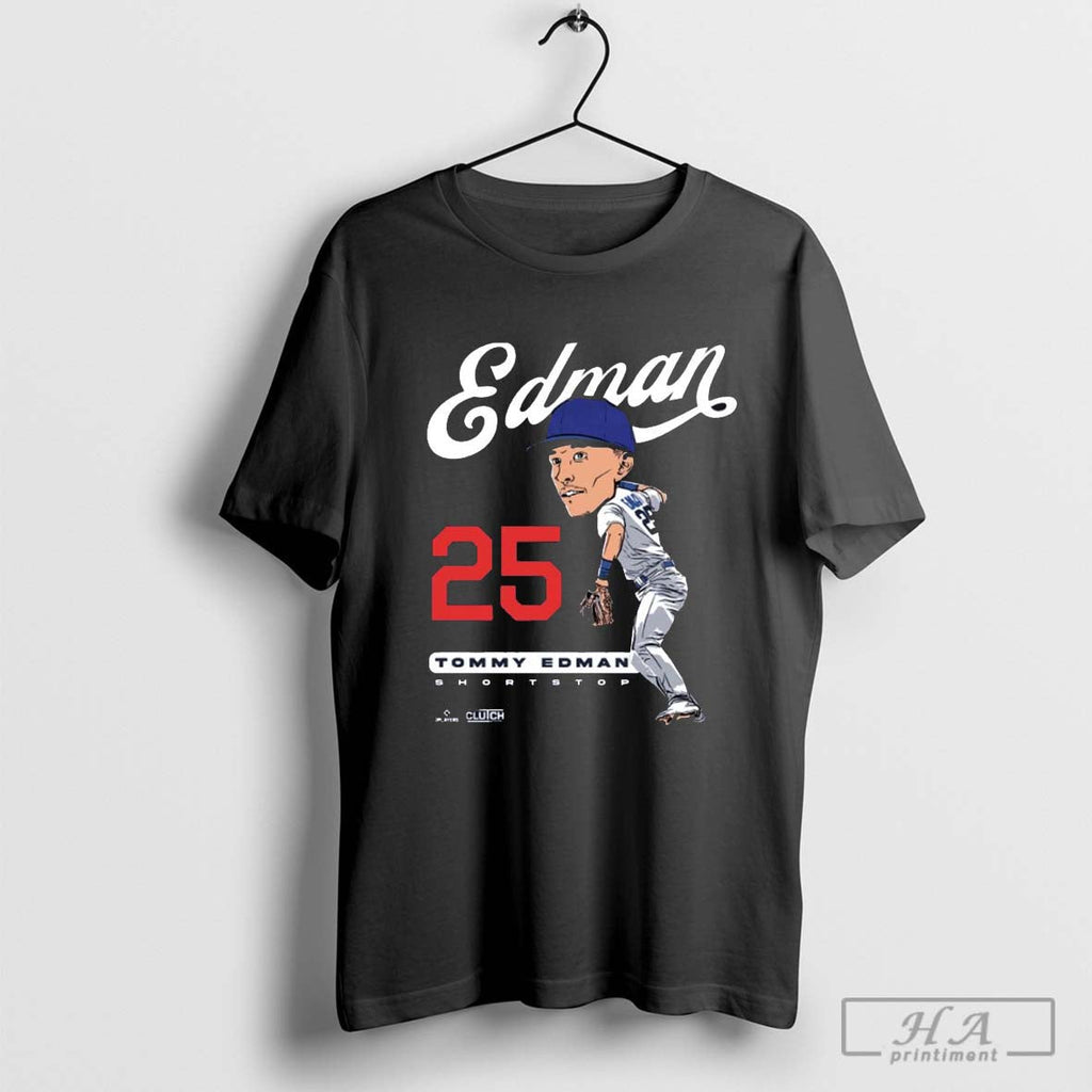 Los Angeles Dodgers Tommy Edman 25 Mlb Pa Shortstop Unisex T-shirt, Sweatshirt, Hoodie, Long Sleeve Tee - T-Shirt, Sweatshirt, Hoodie