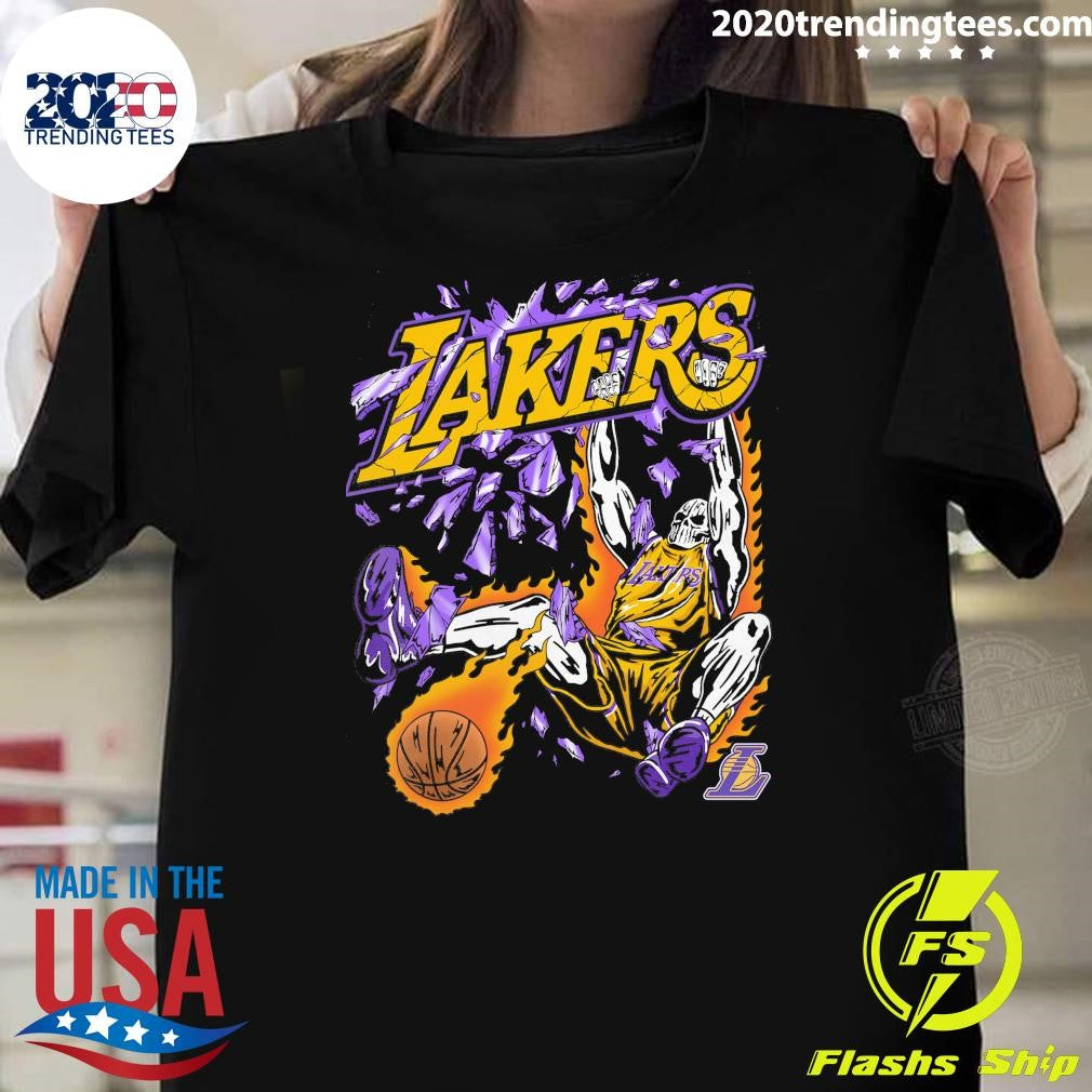 Los Angeles Lakers Warren Lotas Slam Dunk Shirt Unisex T-shirt, Sweatshirt, Hoodie, Long Sleeve Tee - T-Shirt, Sweatshirt, Hoodie