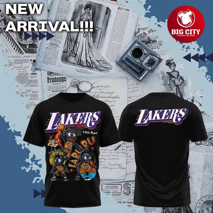 Los Angeles Lakers X Labubu Vintage Two Sided Shirt Unisex T-shirt, Sweatshirt, Hoodie, Long Sleeve Tee - T-Shirt, Sweatshirt, Hoodie