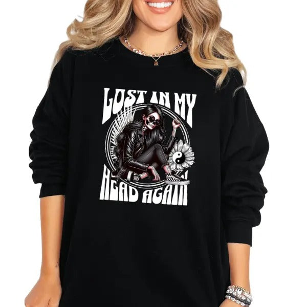 'Lost My Head Again' Streetwear Grunge Retro Casual Comfort Skulls T-Shirts, Hoodie, Sweatshirt - T-Shirt, Sweatshirt, Hoodie