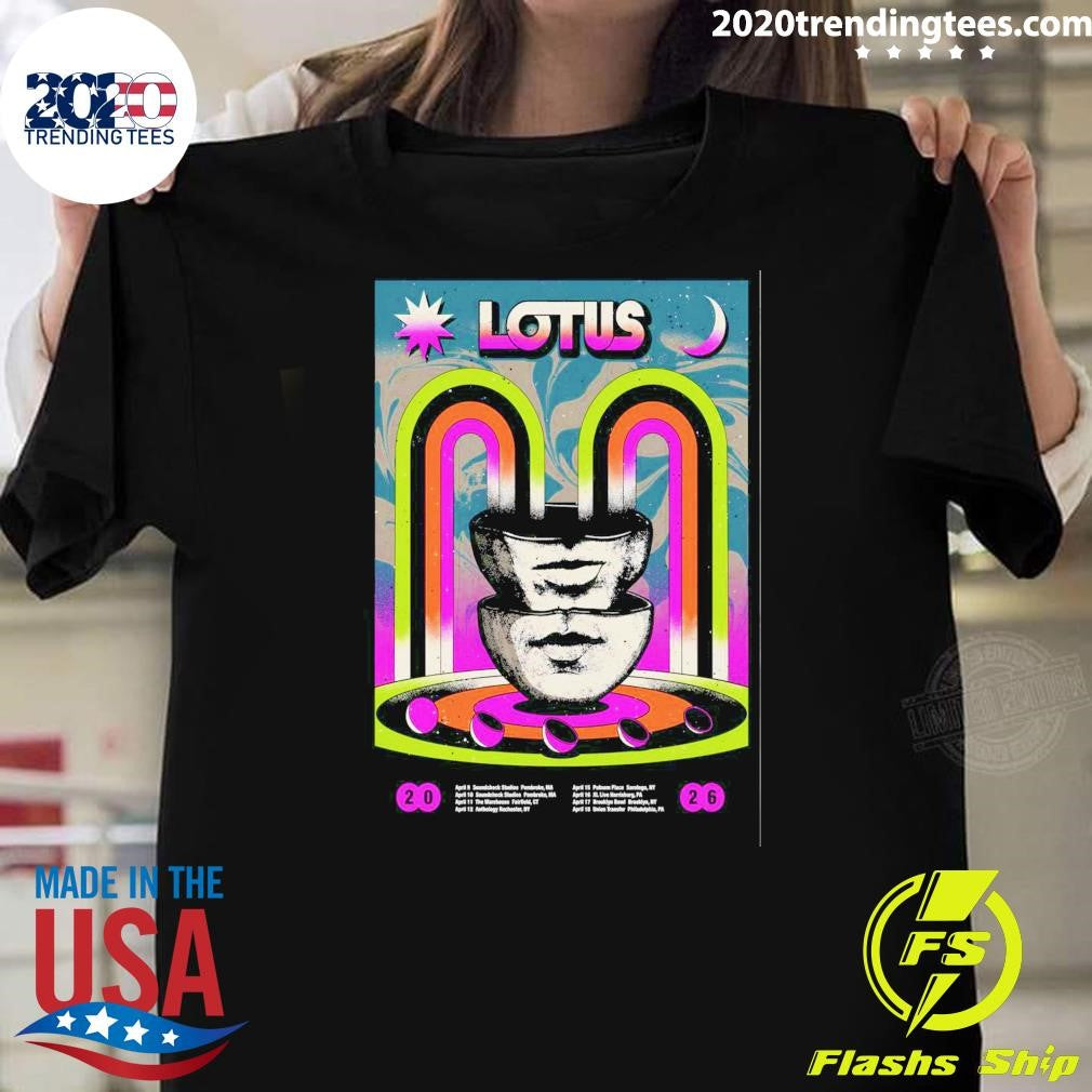 Lotus Spring 2026 Tour Shirt Unisex T-shirt, Sweatshirt, Hoodie, Long Sleeve Tee - T-Shirt, Sweatshirt, Hoodie