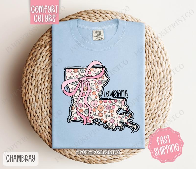 Louisiana Comfort Colors State Cute Louisiana Shirt Louisiana Louisiana Shirt T-Shirts, Hoodie, Sweatshirt - T-Shirt, Sweatshirt, Hoodie