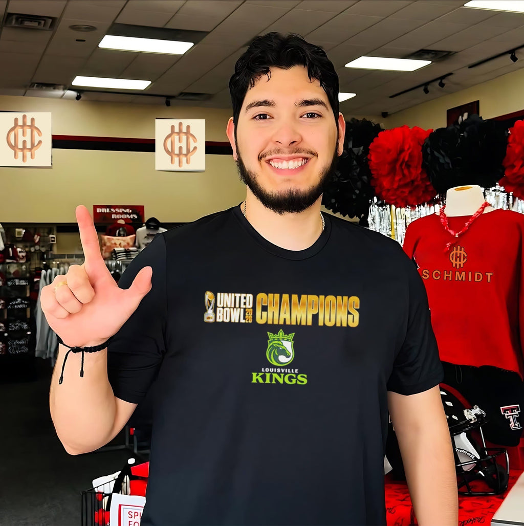 Louisville Kings UFL United Bowl 2026 Champions shirt Unisex T-shirt, Sweatshirt, Hoodie, Long Sleeve Tee - T-Shirt, Sweatshirt, Hoodie